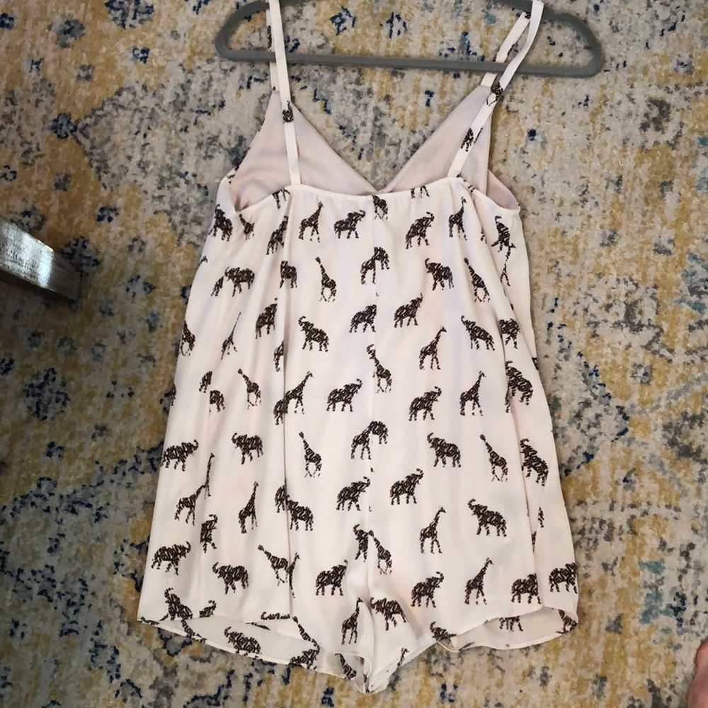 Animal Pattern Romper - Picture 2 of 3